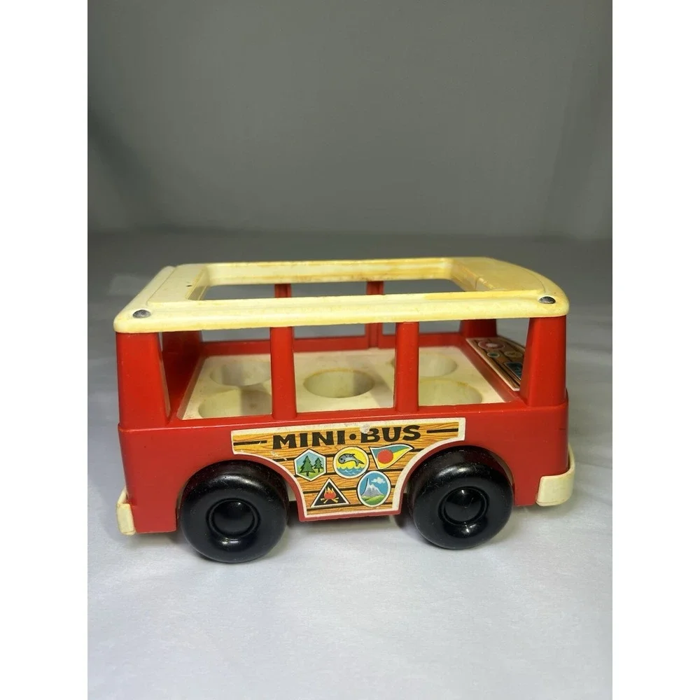 Vintage Fisher Price Little People 1969 Mini-Bus FP-141‎